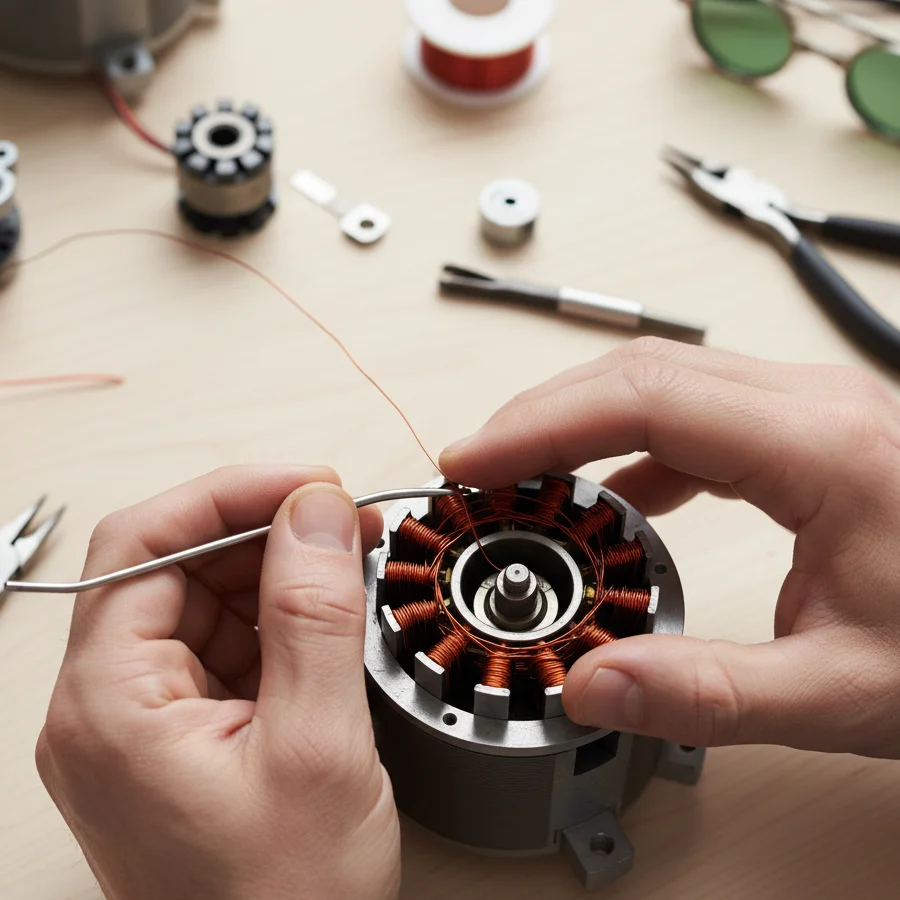 Ümraniye Bobinaj Servisi atölyede bobinaj çalışması